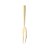 Kit com 4 garfos aperitivos inox dourado - Imagem 2