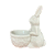Coelho porcelana com cesto - Imagem 1