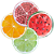Jogo americano frutas - Imagem 1