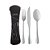 Estojo com 3 talheres em inox - Imagem 1