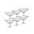 Kit com 6 mini taças de cristal bolinha - Imagem 1