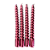 Kit com 4 velas espiral vinho metalizada - Imagem 1