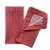 Guardanapo de tecido listrado vermelho e branco - Imagem 1