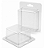 Embalagem Blister Articulado Quadrado 10cm X 9,8cm X 5,6cm - 50 Unidades - Imagem 1