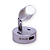 Luz para Cabine/Cabeceira 12/24v 3W LED - Haste Curta Prata + USB com Sensor de Toque - Imagem 2