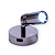 Luz para Cabine/Cabeceira 12/24v 3W LED - Haste Curta Prata Polida + USB com Sensor de Toque - Imagem 2