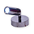 Luz para Cabine/Cabeceira 12/24v 3W LED - Haste Curta Prata Polida + USB com Sensor de Toque - Imagem 1