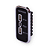 USB Power 12/24v Retangular Preto Aro Prata 2 USB + 1 USBC LED Azul - Imagem 3