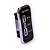 USB Power 12/24v Retangular Preto Aro Prata 2 USB + 1 USBC LED Azul - Imagem 2