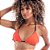 TOP CORTININHA DUPLA FACE - LARANJA COM PRETO - Imagem 1