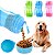 Bebedouro e Comedouro Portátil 2 em 1 para Cães Pet Cachorro Passeio - Imagem 1