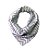 Bandana Dupla Face Chevron Cinza - Imagem 1