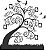 Adesivo Árvore Genealógica Ornamental - Imagem 2