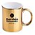 Caneca cromada 325ml personalizada dourada - Imagem 1