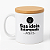 Caneca porcelana personalizada + tampa de bambu - Imagem 1