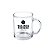 Caneca vidro cristal 325ml personalizada - Imagem 1