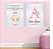Kit placas MDF Nome e Santo Anjo Menina - Imagem 2