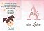 Kit placas MDF Nome e Santo Anjo Rosa - Imagem 1