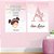 Kit placas MDF Nome e Santo Anjo Rosa - Imagem 2