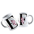 Caneca personalizada Inicial e nome preto e dourado floral - Imagem 3