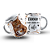 Caneca divertida Troco gente chata por café - gatinho - Imagem 1
