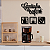 Kit Cantinho Do Café Quadrinho e aplique Decoração 4 Peças Mdf Preto - Imagem 3