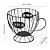Porta capsula de café em metal preto decorativo em formato de Xícara ou Bule - Imagem 6
