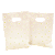 Sacolinha de plástico resistente transparente com margaridas 100un - Imagem 1