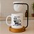 Caneca Divertida 'Capivara, Café e fofoca, mas sem julgamentos' com Mini Coador de Café, Base em Madeira - Imagem 2