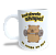 Caneca de café divertida Instalando shape na força do ódio - capivara musculação - Imagem 1