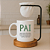 Kit Caneca Significado Pai com Coador e Base de Madeira, 325ml, Porcelana Branca, Suporte e Base em Madeira Maciça, Dia dos Pais - Imagem 2