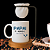 Kit Caneca Dia dos Pais com Coador e Base de Madeira, Porcelana Branca, 325ml, 'Papai Te Amamos, Feliz Dia dos Pais' - Imagem 4