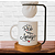 Kit Caneca Porcelana 325ml 'O meu pai é meu melhor amigo', com Coador de Café e Base de Madeira, Branco - Imagem 2