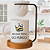 Kit Caneca Porcelana 'Melhor Papai do Mundo', 325ml, com Coador de Café e Base de Madeira - Imagem 2