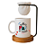 Kit Caneca O melhor Pai do Mundo 'Te Amo', com Coador e Base de Madeira - Imagem 1