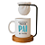 Kit Caneca Exclusiva do Melhor Pai do Mundo, com Coador e Base de Madeira - Imagem 1