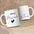 Caneca de café Personalizada para Padrinho de Batismo, Design com Coração e Anjinho - Imagem 4