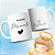Caneca de café Personalizada para Padrinho de Batismo, Design com Coração e Anjinho - Imagem 7