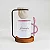 Kit Caneca com colher Personalizada com Nome e mini coador de café de madeira - Imagem 3