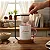 Kit Caneca com colher Personalizada com Nome e mini coador de café de madeira - Imagem 2