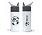 Squeeze Alumínio 600ml Personalizado com Nome – Tema Futebol | Garrafa Esportiva Infantil Escola Academia Presente - Imagem 1