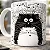 Caneca Pet Gatinhos Preto e Branco 325ml – Design Fofo e Divertido – Presente Criativo para Amantes de Gatos - Imagem 5