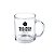 Caneca vidro transparente 325ml personalizada 30 unidades - Imagem 1