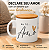 Caneca Cerâmica Premium Eu te Amo, Branca com Tampa de Bambu, Estampa Preta e Coração Dourado, Presente Romântico - Imagem 8