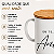 Caneca Cerâmica Premium Eu te Amo, Branca com Tampa de Bambu, Estampa Preta e Coração Dourado, Presente Romântico - Imagem 5