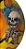Roda Milk Burning Skull 53mm 101a Yellow/Orange - Imagem 4