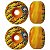 Roda Milk Burning Skull 53mm 101a Yellow/Orange - Imagem 1