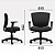 Cadeira Executiva Ergonômica Giratória Linha Alt - Imagem 1