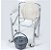 Cadeira Higiênica Dobrável em Alumínio c/ Rodizios JL696L - Montserrat - Imagem 1
