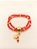 Pulseira Dourada Cristais Coral - Imagem 2